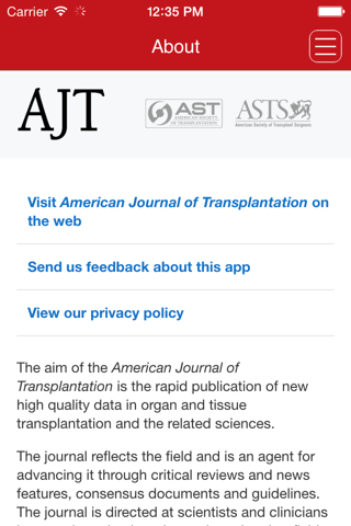 American Journal of Transplantation App screenshot 4