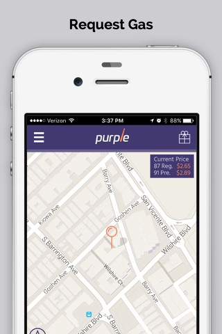 Purple - On-Demand Gas Delivery screenshot 2