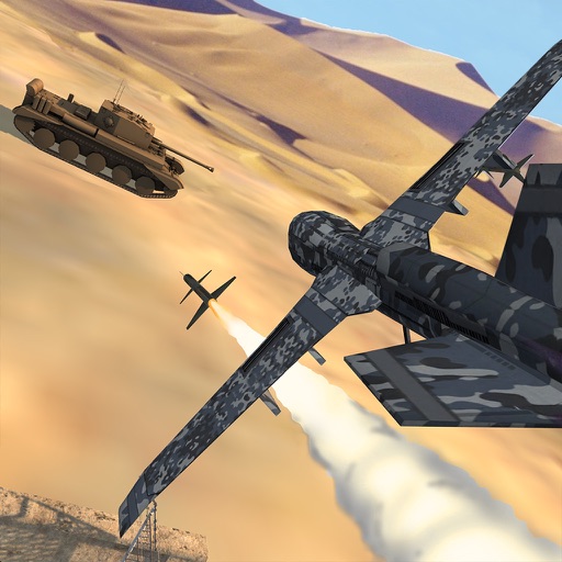 3D Drone Assassin Strike Simulator - Predator UAV Desert Attack Game Pro icon