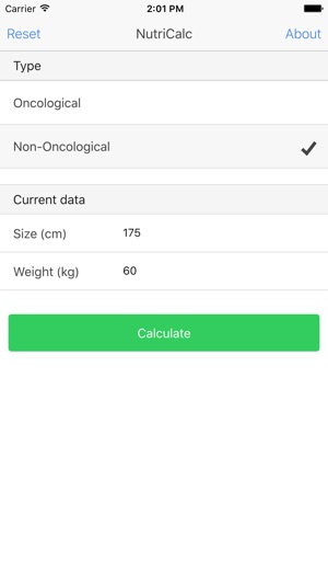 NutriCalc for Nutritionists