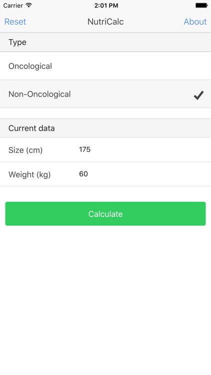 NutriCalc for Nutritionists