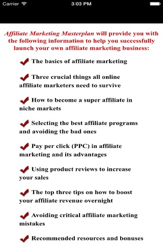 Affiliate Marketing Master Plan screenshot 3