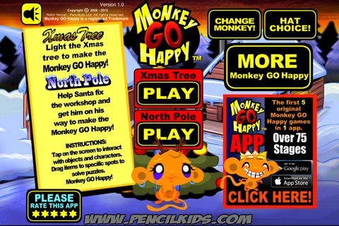 Monkey GO Happy Christmas Games screenshot 2
