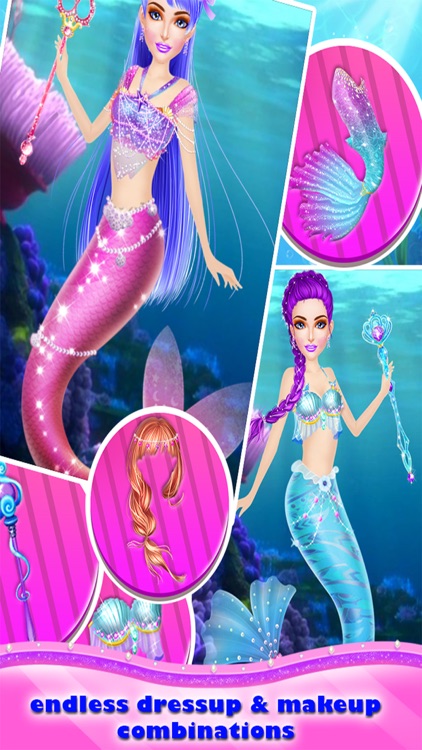 Mermaid Makeup Salon - Girls Games - Spa Dressup screenshot-3