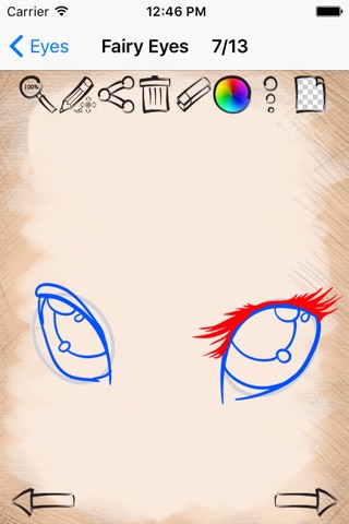 Easy Draw Mysterious Eyes screenshot 3