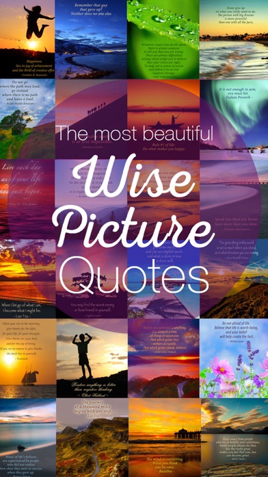 How to cancel & delete Wise Picture Quotes - Wallpapers with Life Lessons & Saying Images from iphone & ipad 1