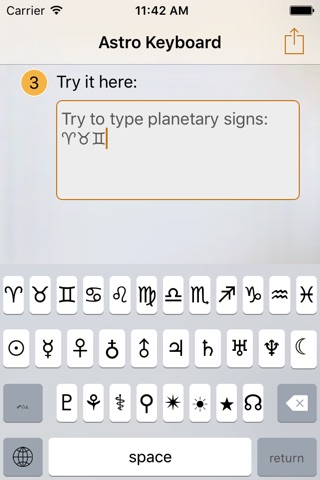 Astrology & Astronomy Keyboard screenshot 2