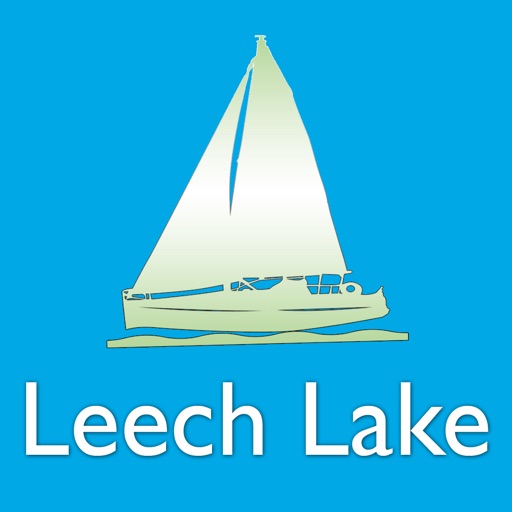 Leech Lake Bathymetry Map