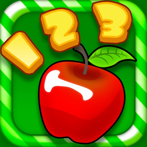 Apple counting numbers for Kids Learning icon