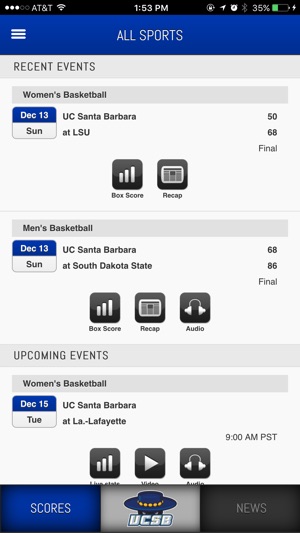 UCSB Gauchos Front Row(圖2)-速報App