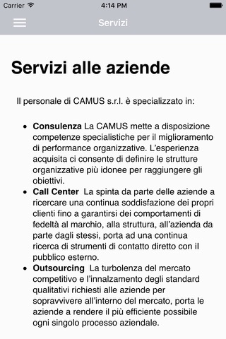 CAMUS - Consulenza Aziendale screenshot 4