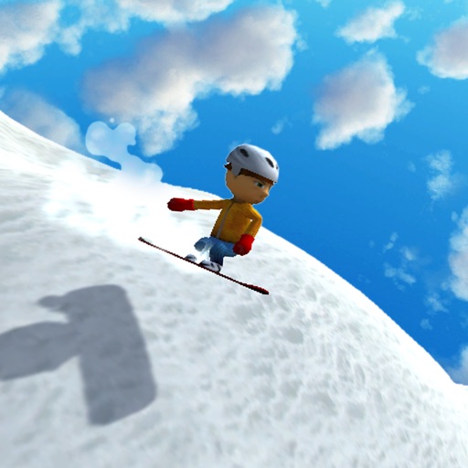 Ski Snowboarder Race Icon