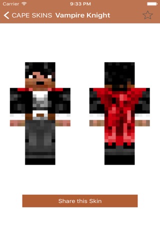 Cape Skins for Minecraft PE (Best Skins with Cape for Pocket Edition) screenshot 2