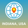 Indiana, USA Map - Offline Map, POI, GPS, Directions