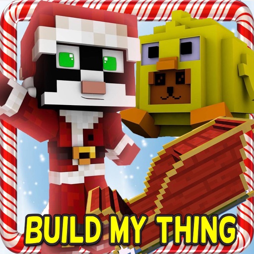 North Pole Build My Thing Blocky World Contest Mini Game with Multiplayer