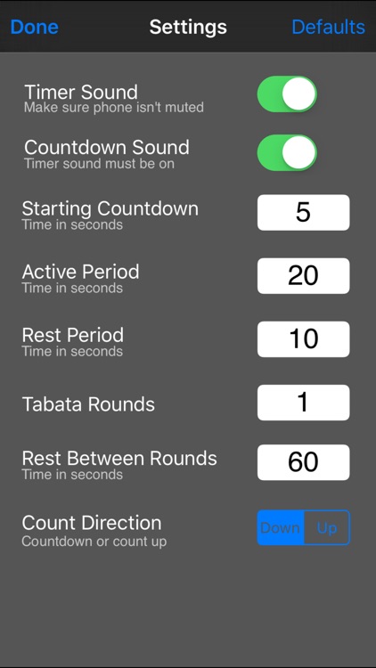 Tabata Interval Timer