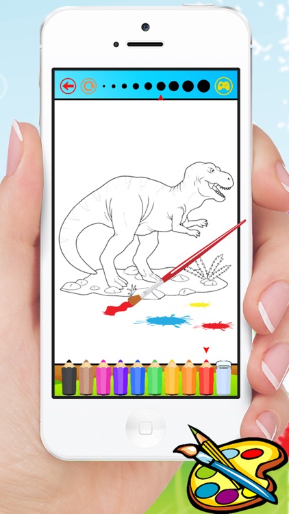 Dinosaur Coloring Book HD - Paint Colorful Dinos for Kids