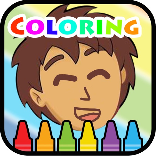 Preschool Paint Coloring game for Diego Edition iOS App
