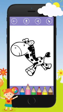 Game screenshot Дети раскраски игры: животные, ферма (Coloring book: Animal & Zoo) hack