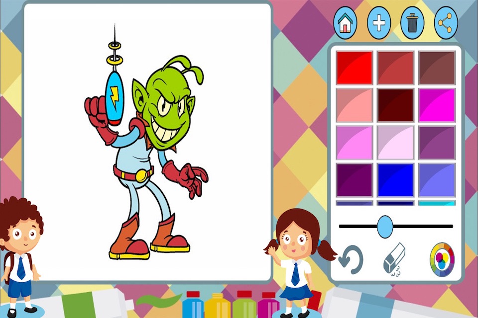 Aliens to paint - coloring book to draw space screenshot 4