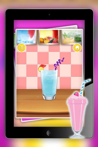 Sweet Milkshake Smoothies Maker Game - Enjoy Different Flavor Frozen Ice Smoothie Maker Summer Treat Game screenshot 2