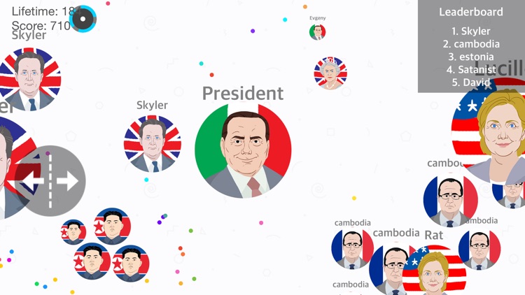 Presidents War: Eat Dot Game - multiplayer cell eater in paradise hocus screenshot-3