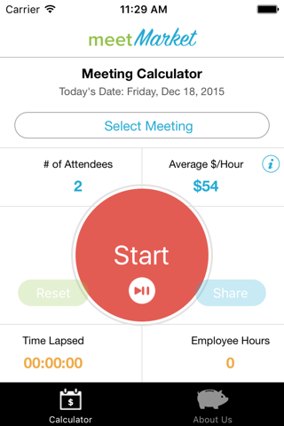 Meeting Calculator by MeetMarket screenshot 3