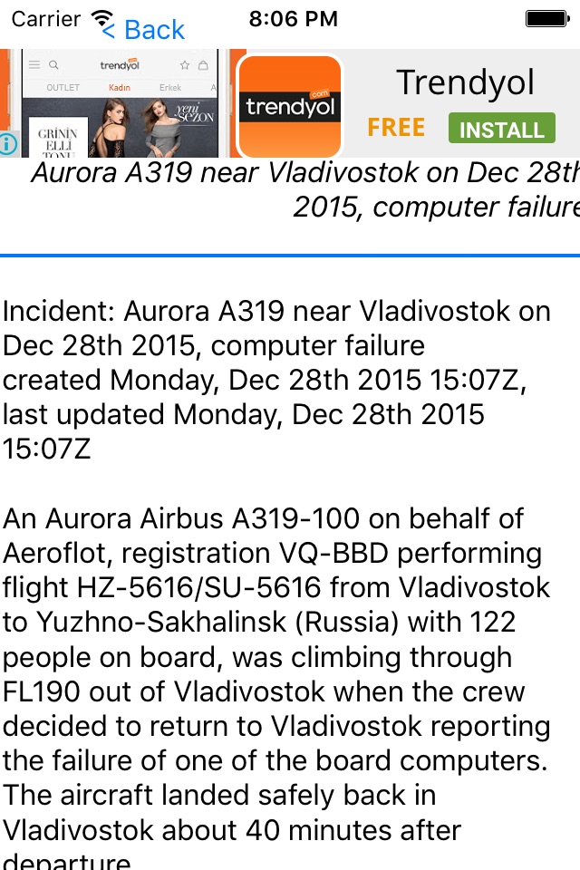 Aviation News & Headlines & Occurrence Reports - Accident/Incident/Crash screenshot 2