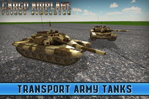 Tank Cargo Airplane Flight Simulator 3D screenshot 2