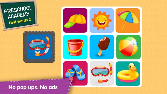 First Words 2 -  English : Preschool Academy educational mat(圖4)-速報App