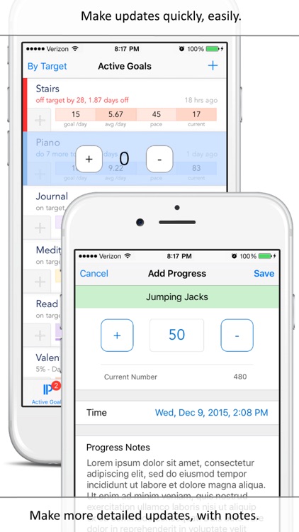 Persistence - Goal and Habit Tracker and Motivator