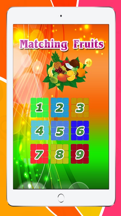 Fruits World Matching Picture Games for Kids