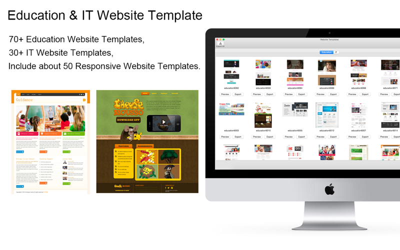 Website Template (Education & IT) With Html Files Pack4 Business