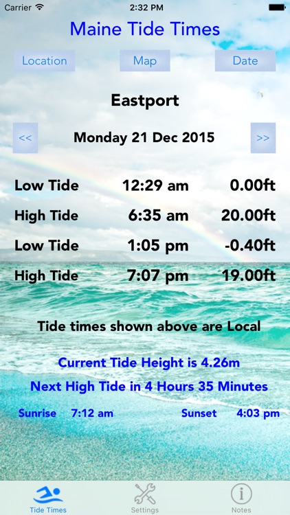 Maine Tide Times