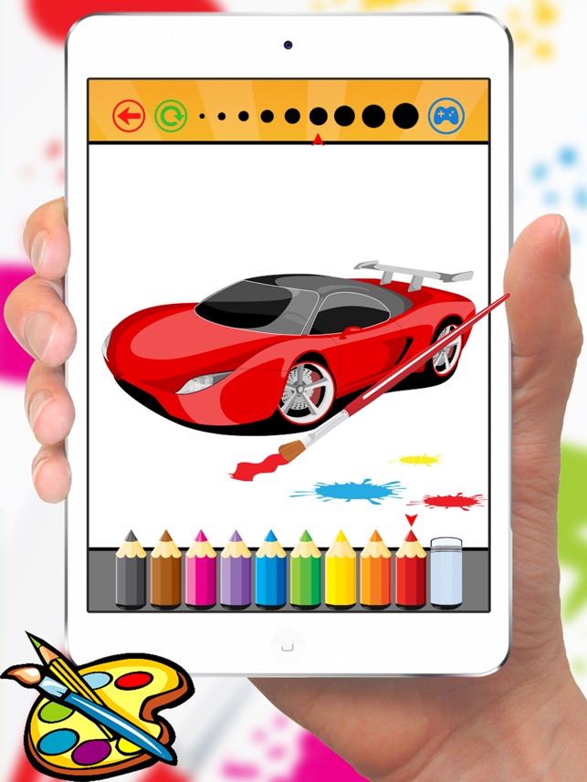 Sport Car Coloring Book Vẽ Xe cho mầm non trai