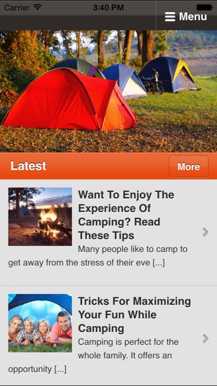 Camping Tips - Your Guide to Camping and the Outdoors