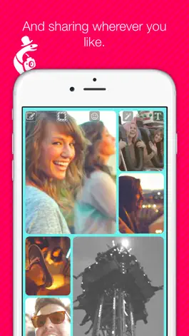 Game screenshot Snaxee Instant Collage, Caption, Sketch and Share in 30 Seconds! hack
