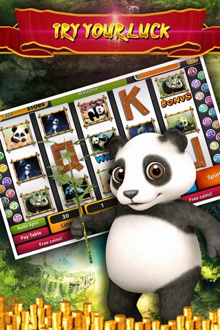 ‘A Wild Panda Slot Machine HD: FREE screenshot 4