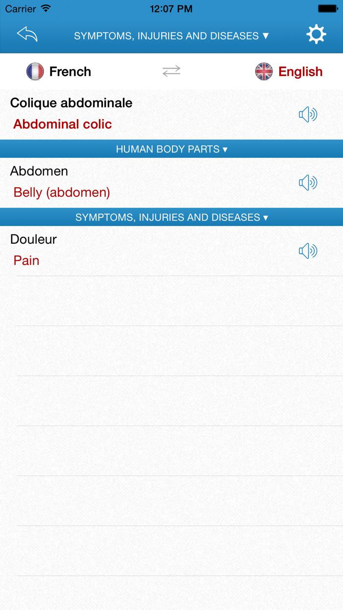 English-French Medical Dictionary for Travelers