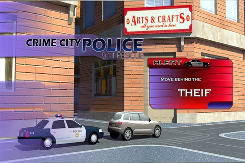 Real Crime City Police  911 Rescue Actions Cop Car VS Extreme Thieves screenshot 3