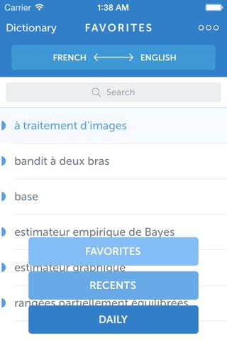 Linguist Dictionary – English-French Statistics Terms. Linguist Dictionary - Dictionnaire français-anglais des statistiques screenshot 4