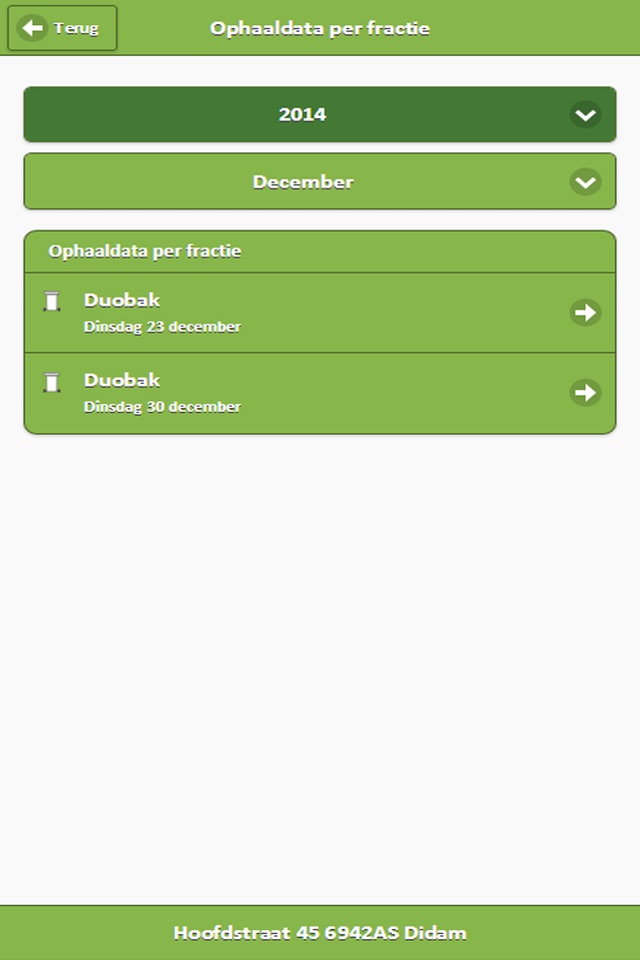 Digitale Afvalwijzer screenshot 4