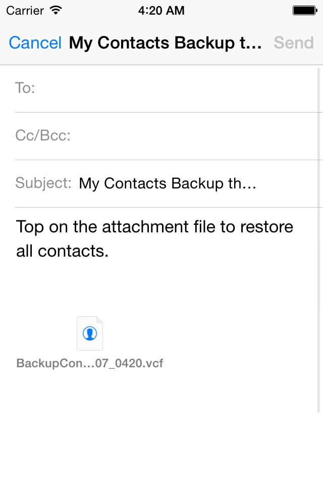My Contacts Backup Pro - Easy contacts backup and restore screenshot 3