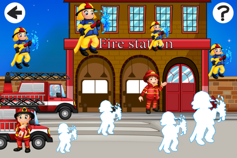 Alert Fire: Sort By Size Game for Children to Learn and Play with Firefighters screenshot 2