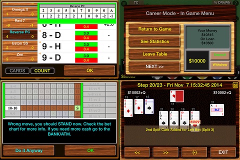 Blackjack 21 Pro Multi-Hand FREE for iPad + (Blackjack Pass/Spanish 21/Super 31) (Vegas Casino Game) screenshot 3