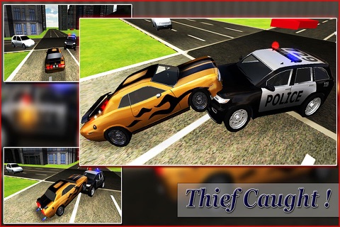 Police Car Driver Simulator 3D - Drive cops car to chase and arrest thief screenshot 2
