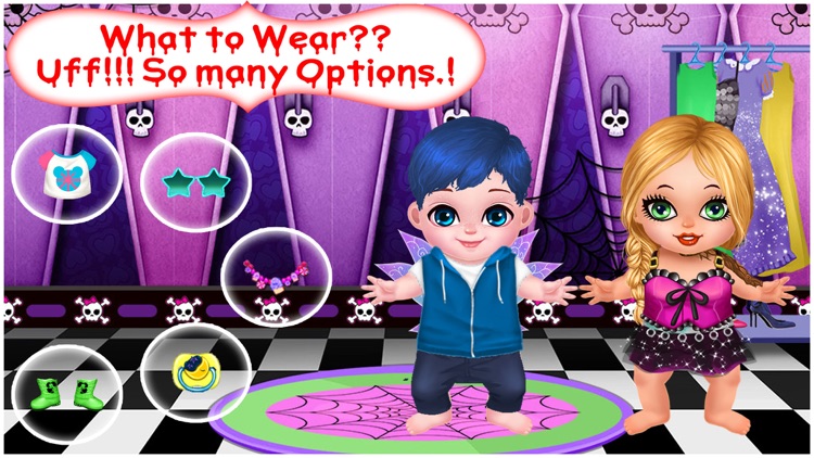 Monsters New Born Baby Care Kids Free Games