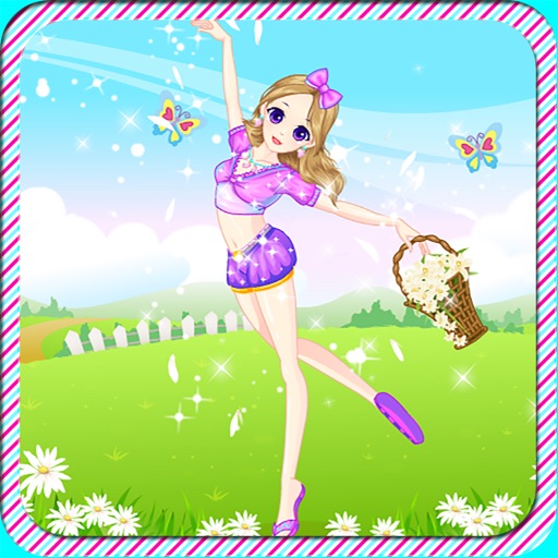 Dancing Girl Dress Up Game Icon