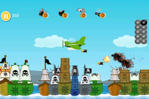 Wreck The Pirate Ships - top bomb shooting arcade game screenshot 2