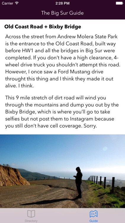 Big Sur Directory and Guide screenshot-3